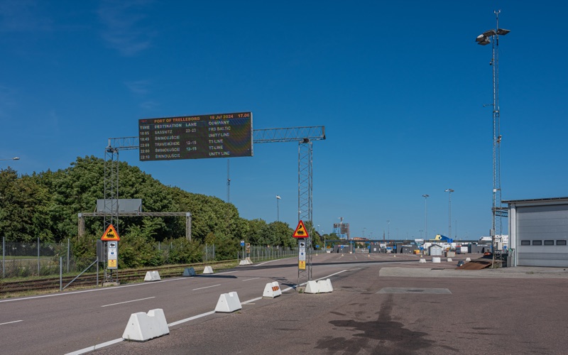 Port w Trelleborgu - panorama
